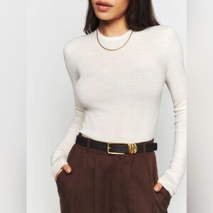 Reformation Samuel Regenerative Wool Merino Crew